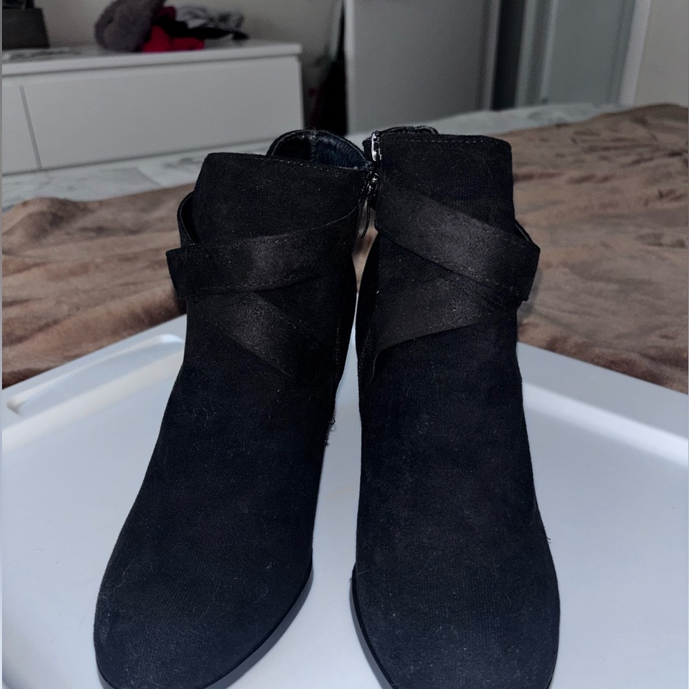 Black Suede Women's Ankle Boots